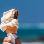hand holding an ice cream cone