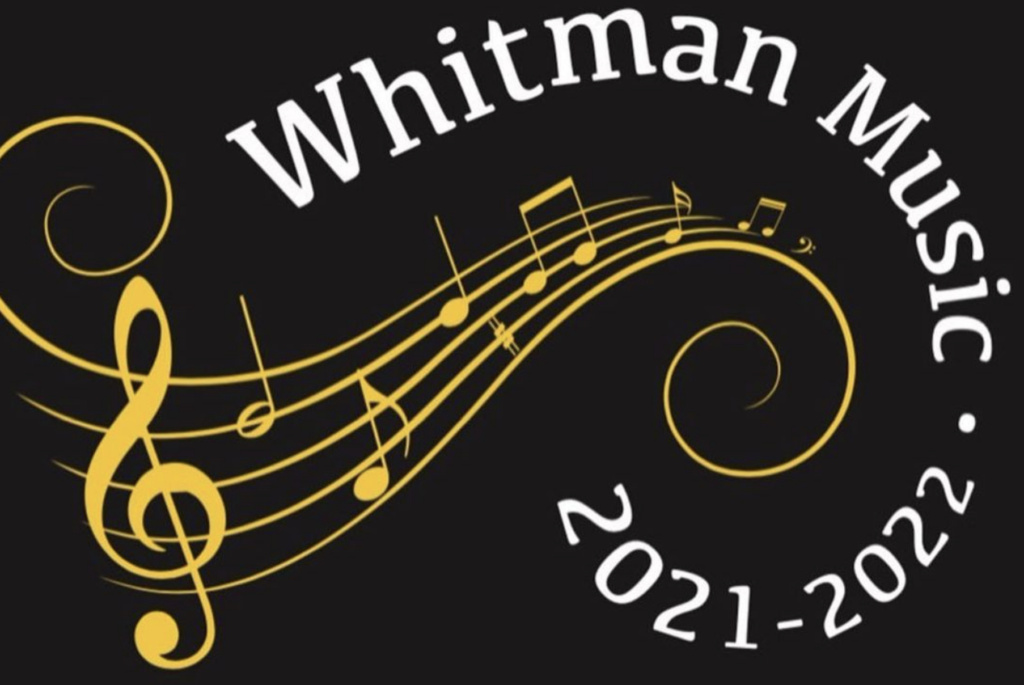 Whitman Music 2021-22 logo with clef note