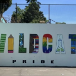 Wildcat Banner Outside the Whitman Playground.