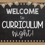 welcome to curriculum night!