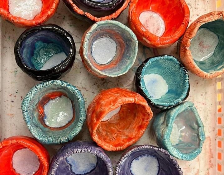 Colorful Pottery Bowls