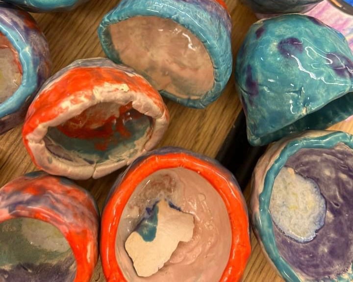 Colorful Pottery Bowls