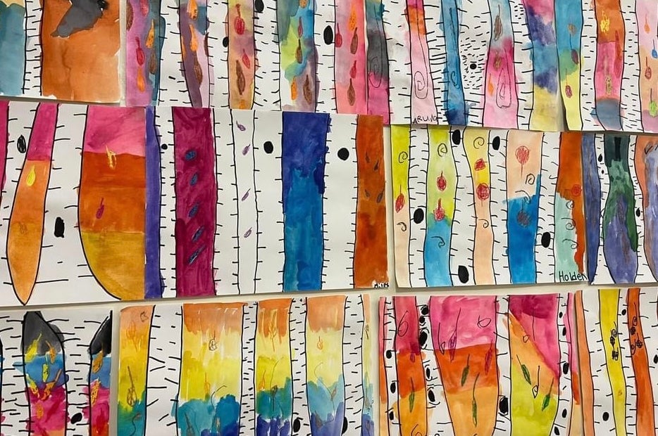 Colorful Artwork by students