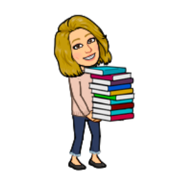 Mrs. P carrying books