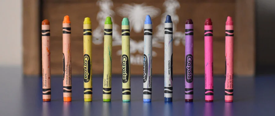 A group of crayons
