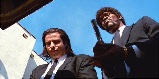 Low angle from Pulp Fiction