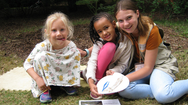 Botanical Garden Naturalist picture of three students
