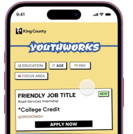 King County Youth Works picture of website