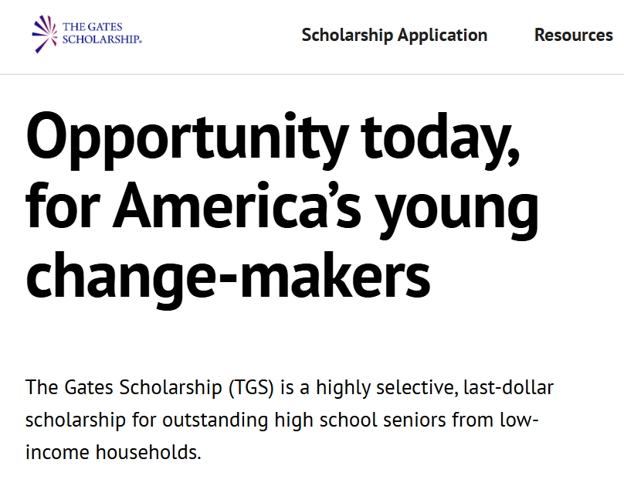 Gates Scholarship image