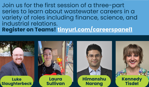 King County Wastewater Career Panel flier