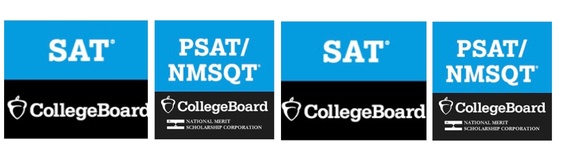 SAT College Board and PSAT NMSQT College Board Banner Logos