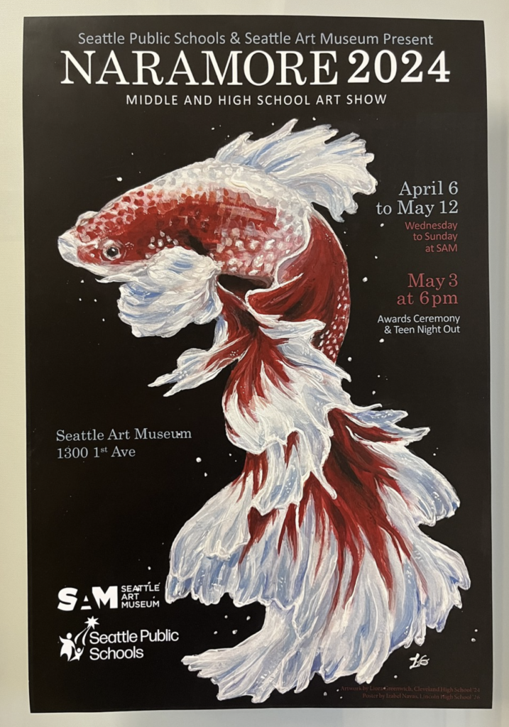 Naramore Exhibit Poster with Fish