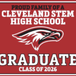 Cleveland HS Logo. Text: Proud Family Graduate Class of 2026