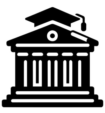 College Building with Graduation Cap on the top.