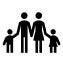 graphic family in silhouette 