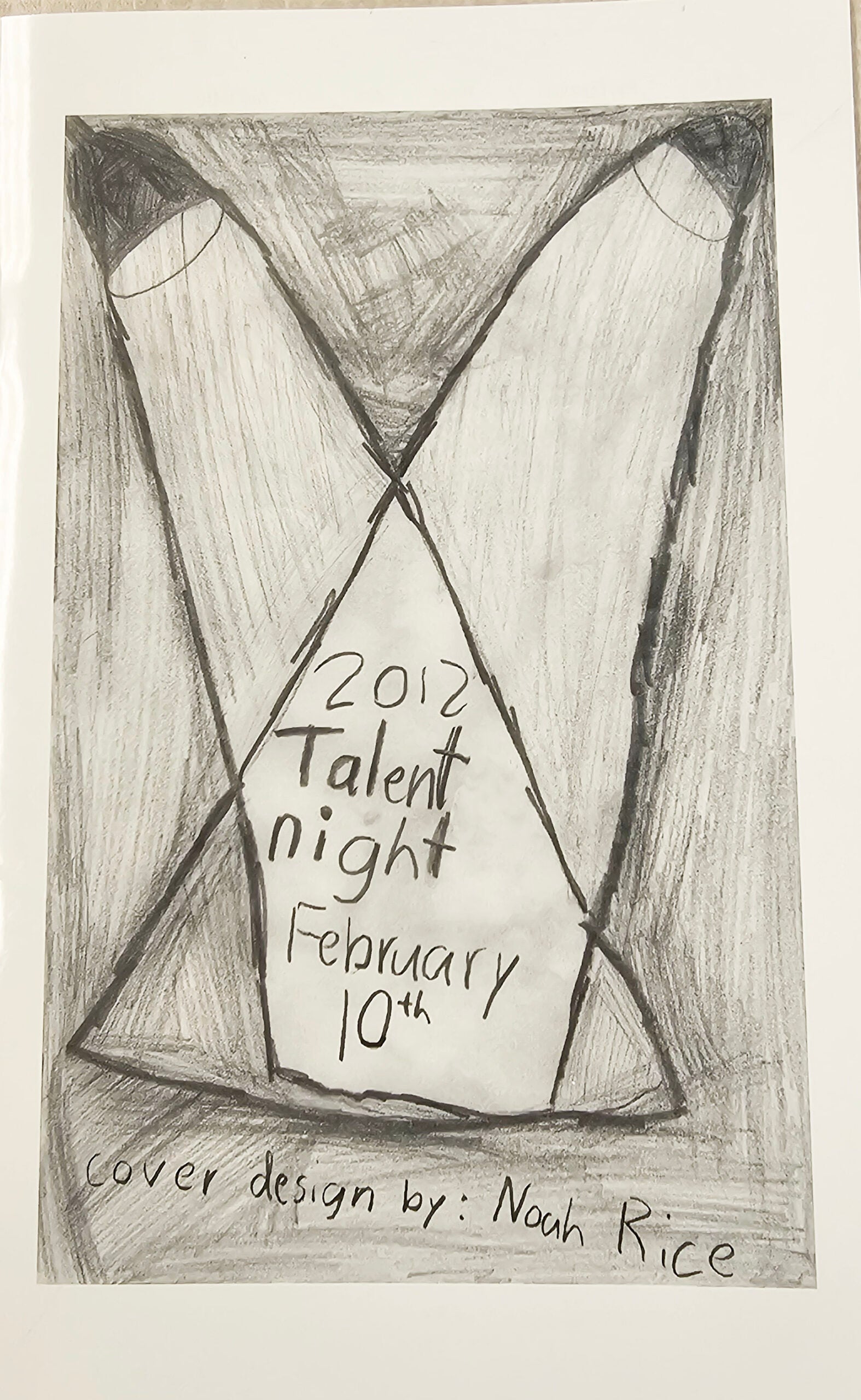 2012 Talent Night Cover design by Noah Rice