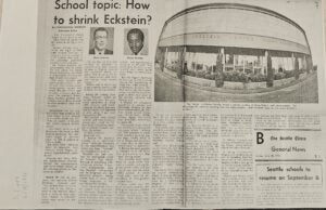 newspaper article School topic: How to shrink Eckstein