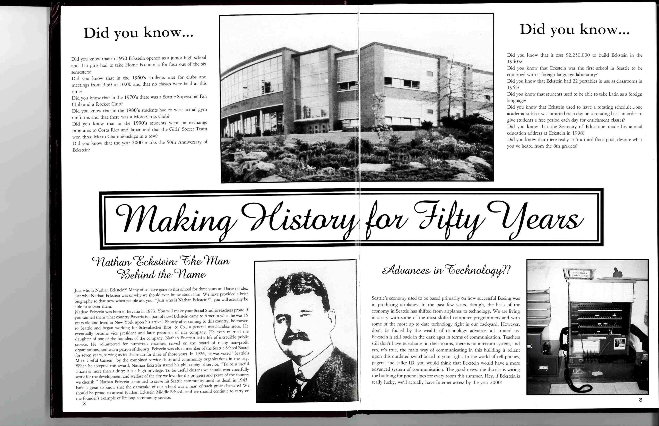 article Making History for Fifty Years