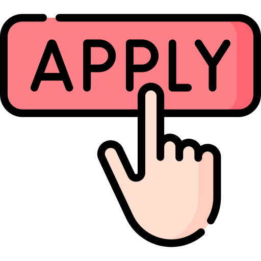 graphic of a finger clicking a button that says Apply