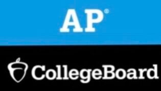 AP CollegeBoard Blue and Black Logo with Acorn