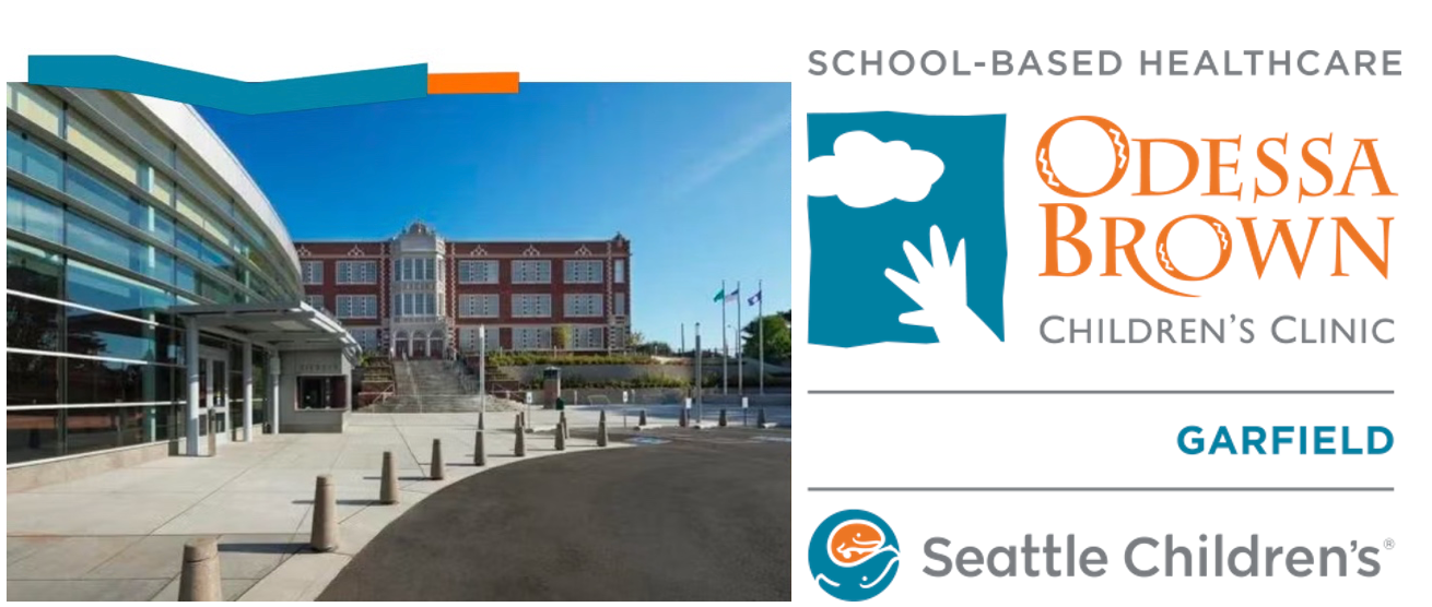 Garfield School Building and Odessa Brown Logo