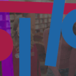 Seattle Channel Film Graphics. Red and Blue Circles and Purple Lines.