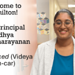 Welcome to Hamilton! Vice Principal Vidhya Sankarnarayanan (pronounced Videya Sun-car)