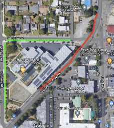 map of student drop off