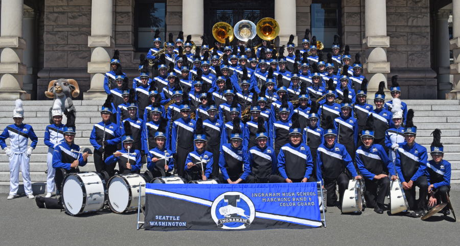 Ingraham Band on the Victoria Steps