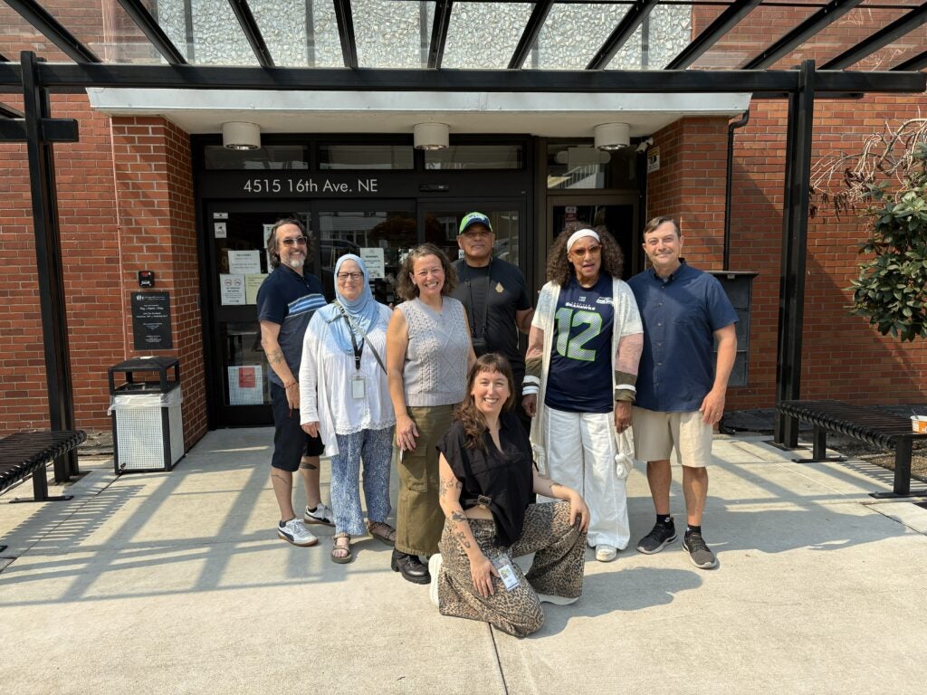 Staff at Interagency's UDYC campus in the northend of Seattle. 