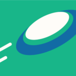 Graphic of a frisbee flying