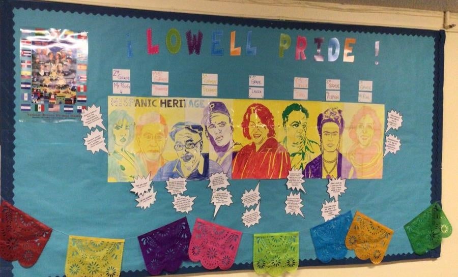 Lowell Pride display