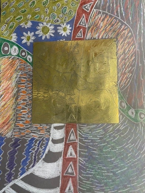 Students studied the history of repousse and neurographic art. Students then used a combination of geometric and organic shapes to engrave zentangles.