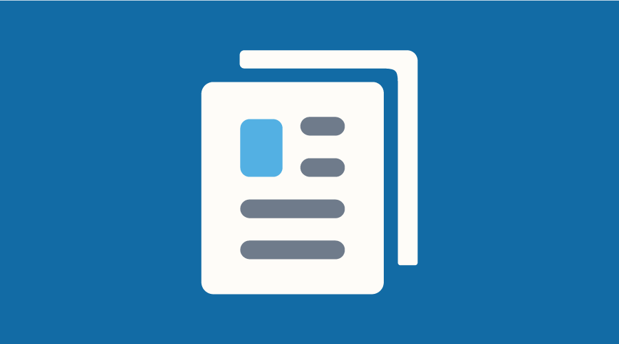 Graphic of a newsletter