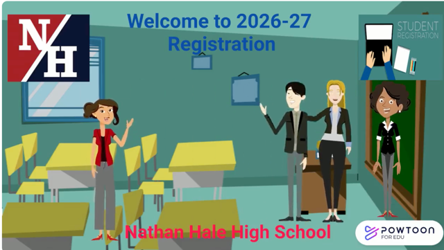 Nathan Hale Logo and Text Course Registration from Video