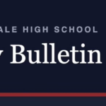 Nathan Hale Logo Banner. Text: Nathan Hale Daily Bulletin
