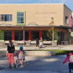 Exterior of James Baldwin Elementary School building