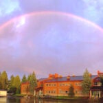 Full Rainbow Above Olympic View