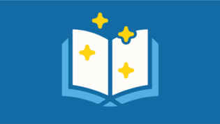 Graphic of a book or yearbook