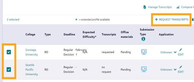 screen shot Naviance step 2