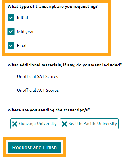 screen shot Naviance step 3