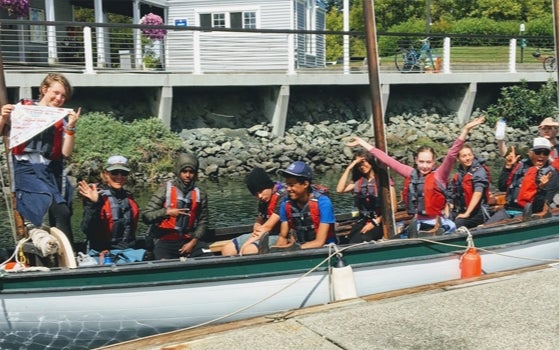 Maritime Vessel Operations students seafaring in the San Juans