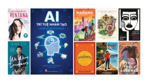 Covers of books that are available in multiple languages. We were dreamers, AI, The Alchemist, Messy Roots, and more!