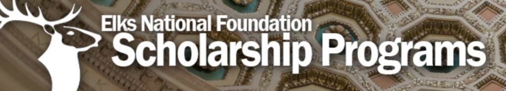 Text: Elks National Foundation Scholarship Programs Logo