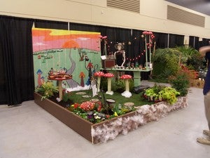 Plant display at show