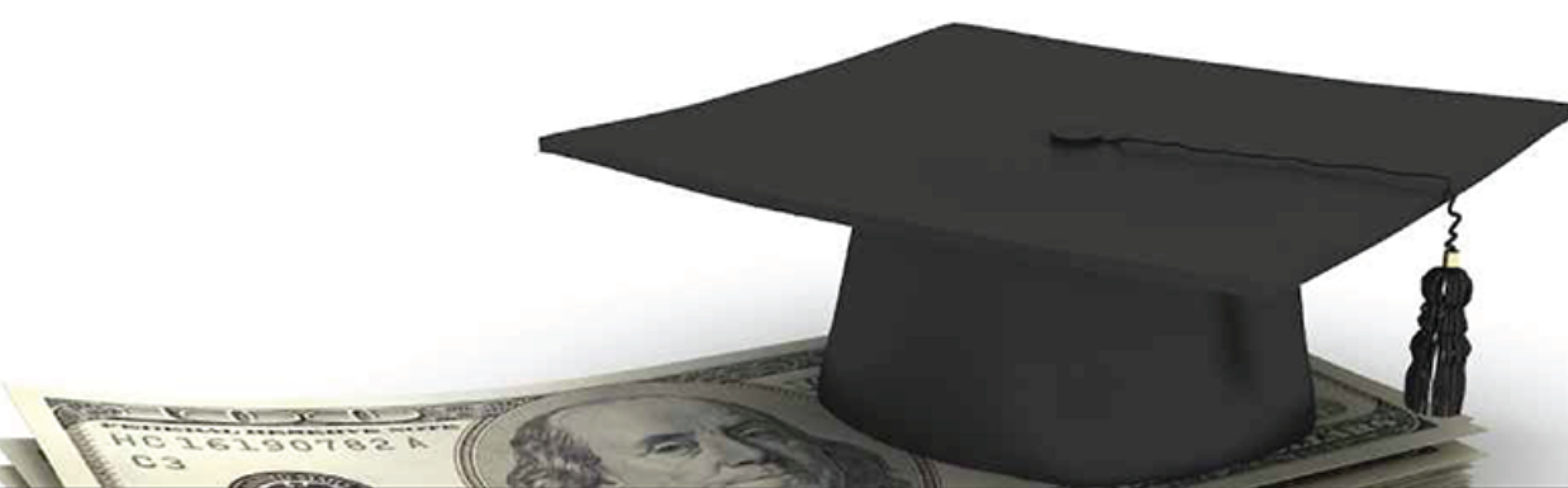 Graduation Cap and Dollar Bills