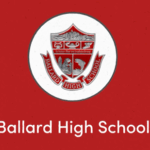 Ballard Shield and Text: Ballard High School.