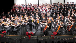 Orchestra and Choir on Stage