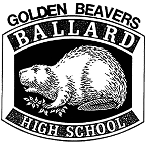 Golden Beavers Ballard High School Beaver Logo