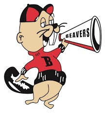 Beaver with a Megaphone with text Beavers
